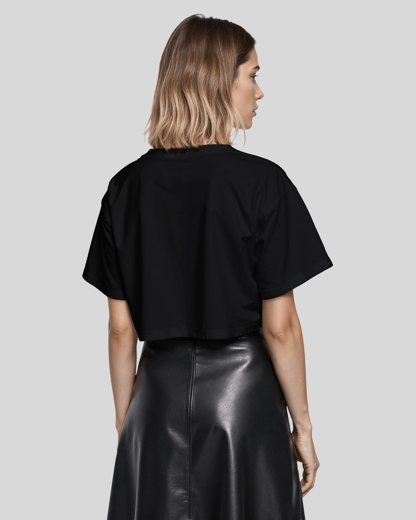 BASIC LOGO CROP T-SHIRT